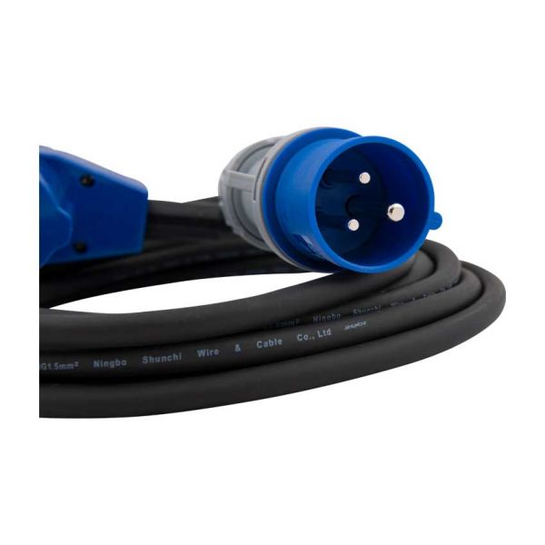 CEE-Verlängerungskabel 5 m. mit Duo-Stecker