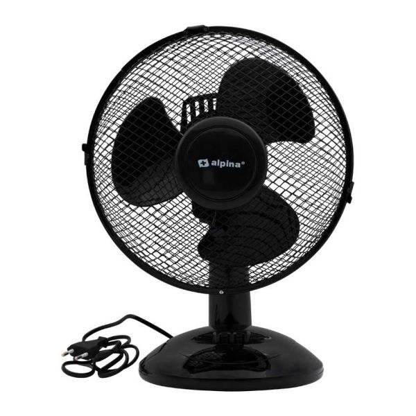 Alpina Table Fan 23 cm. SCHWARZ