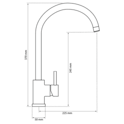 IMP KITCHE TAP Pro Black *