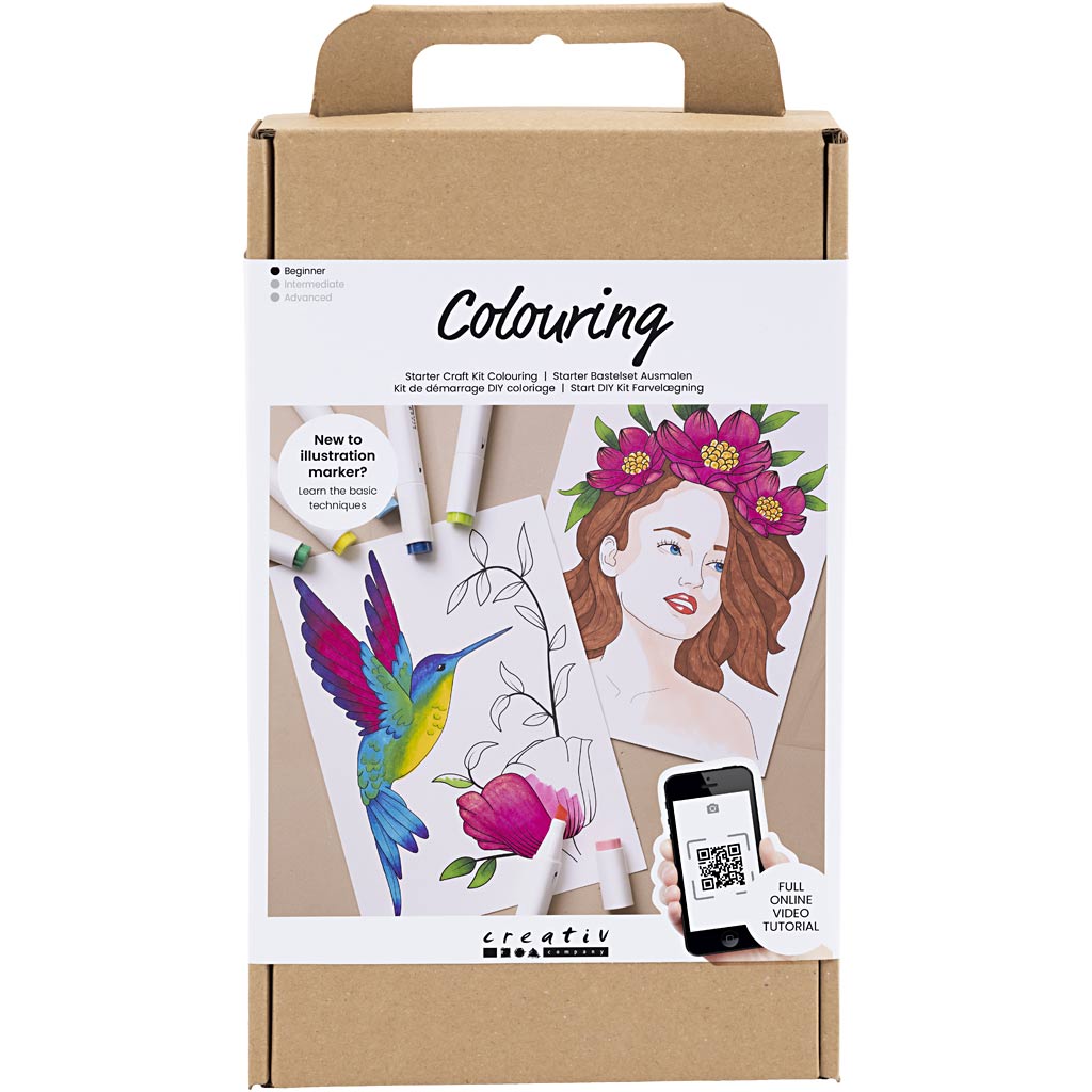 Creativ Company Starter-Hobby-Set Malen, Zeichenstift, 1 Box