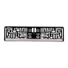 Kennzeichenhalter silber