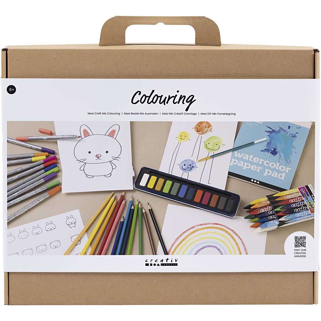 Creativ Company Maxi-Kreativbox Farbe, Zeichnung, 1 Box