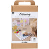 Creativ Company Hobby-Malset, Zeichenbrett, Standardfarben, 1 Box