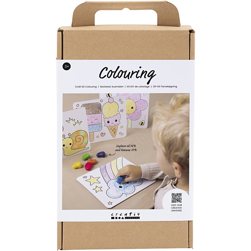 Creativ Company Hobby-Malset, Zeichenbrett, Standardfarben, 1 Box
