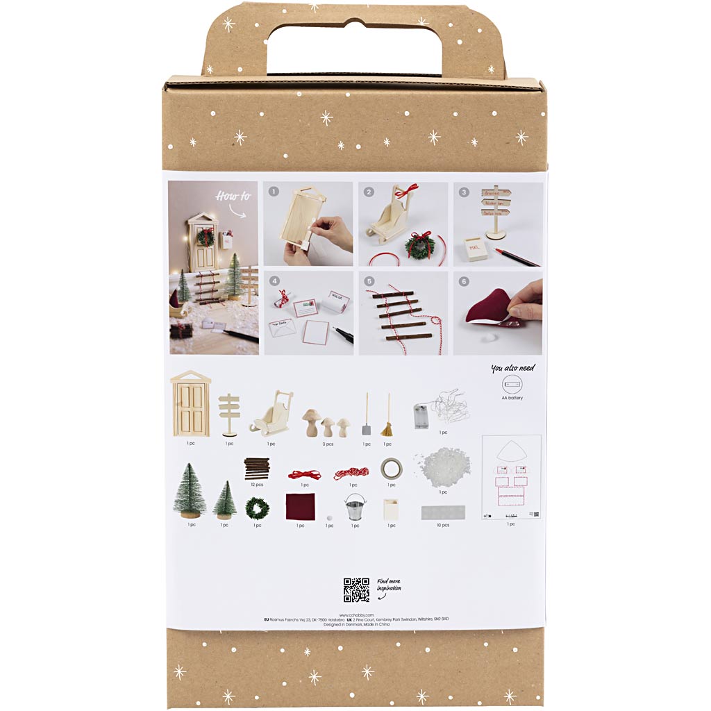 Creativ Company Hobby-Set Wichteltür, 1 Box