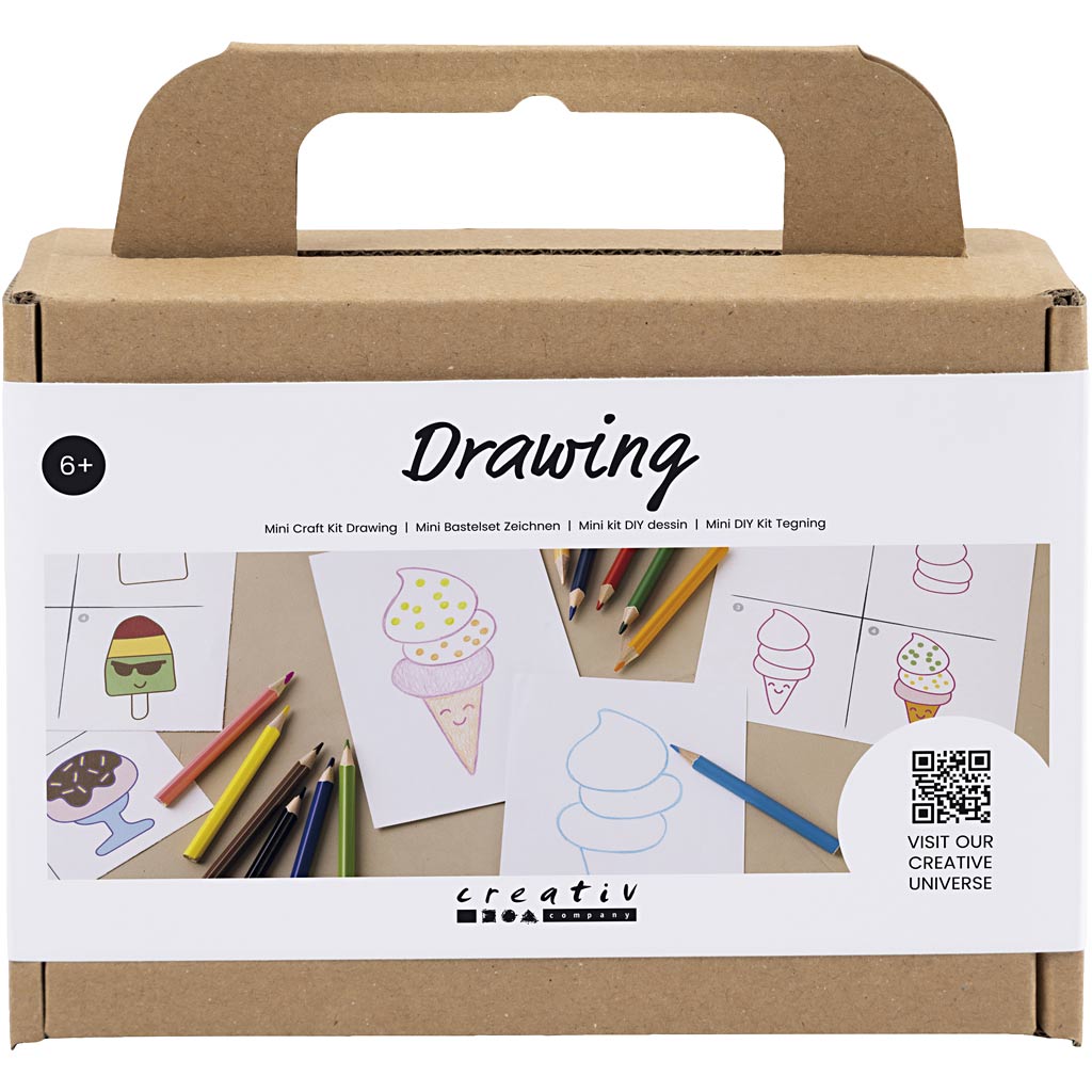 Creativ Company Mini-Hobby-Set Zeichnen, Süßigkeiten, 1 Box
