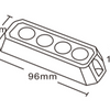 Blitzlampe LED 10-30 Volt 4 LED