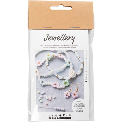Creativ Company Mini Hobbies Set Schmuck Elastische Armbänder und Ohrringe