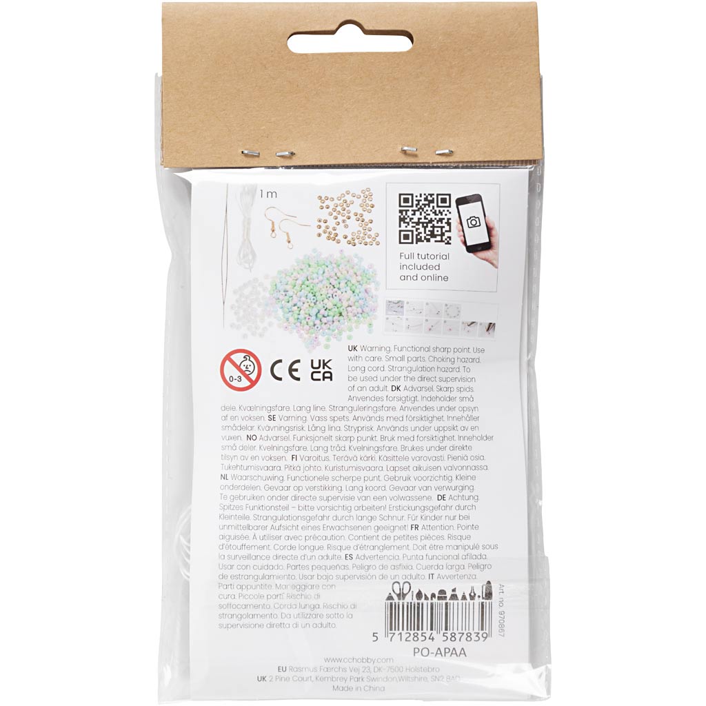 Creativ Company Mini Hobbies Set Schmuck Elastische Armbänder und Ohrringe