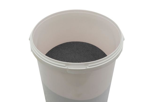 Strahlmitteleimer 12,5 kg schwarz 0,2 -1,0 mm.