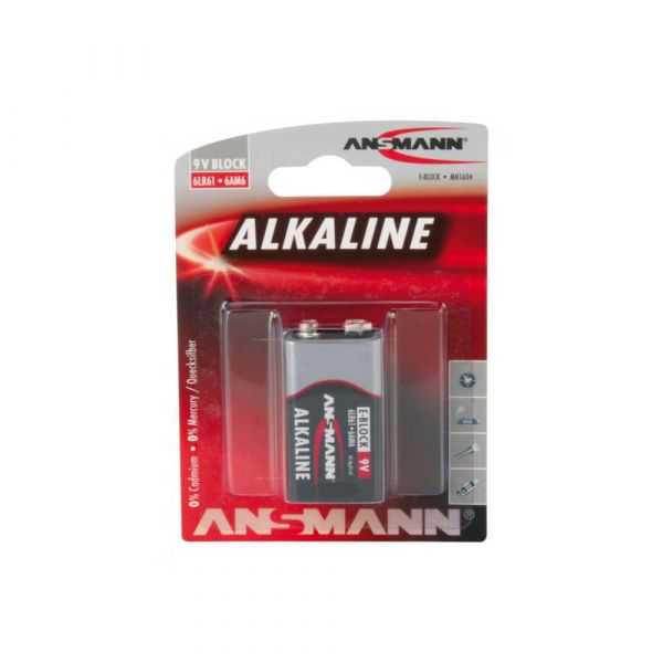 Alkalische Batterie 9 Volt.