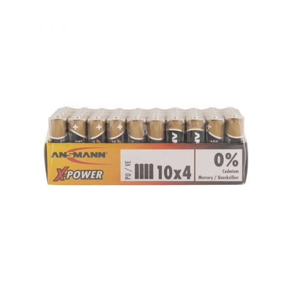 Alkalische Batterie AA LR6 40ST.