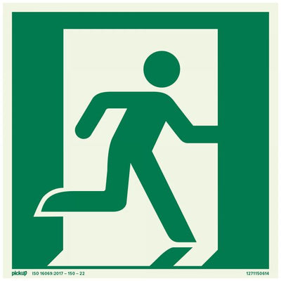 Platten -Notausgang am rechten FTLM - 150 x 1550 mm Selbstadhäsiv.