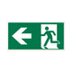 Platten -Notausgang links - 150 x 300 mm.