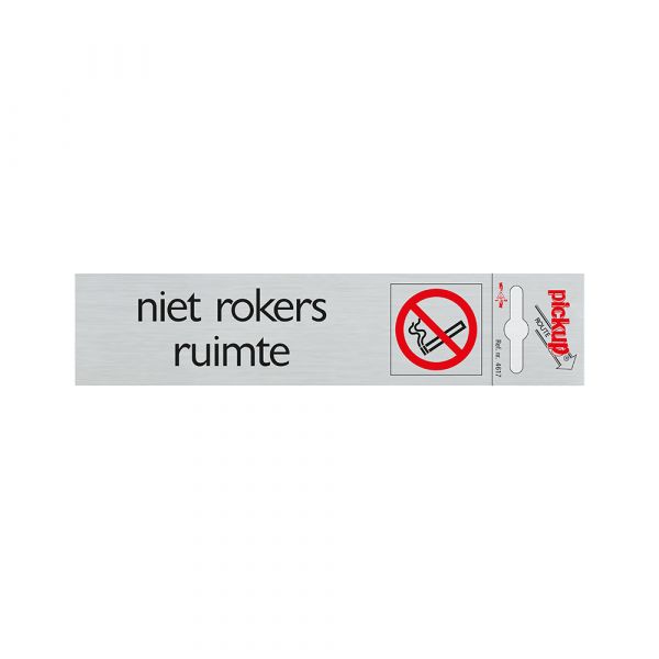 ALULOOK NICHT Raucher Raum - 165x44 mm Selbstadhäsiv.