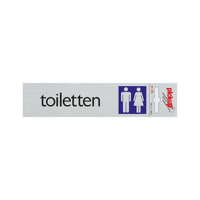 Alulook Toilettenplatte - 165x44 mm Selbstadhäsiv.