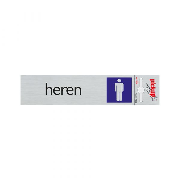 Alulook Herrenplatte - 165x44 mm Selbstadhäsiv.