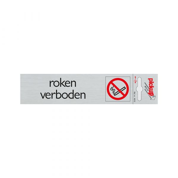Alulook Smoking Board verboten - 165x44 mm Selbstadhäsiv.