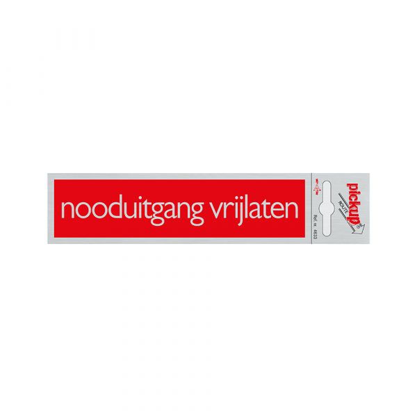 Release Alulook Not Emergency Exploppe - 165x44 mm Selbstadhäsiv.