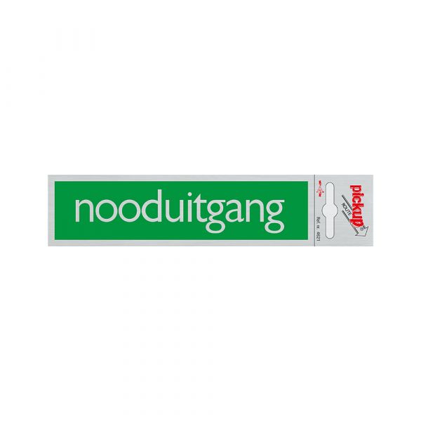 ALULOOK Emergency Exit Green - 165x44 mm Selbstadhäsiv.