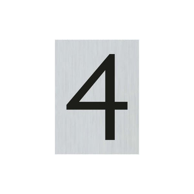 Alulook Nummer 4 - 44x60 mm Selbstadhäsiv.