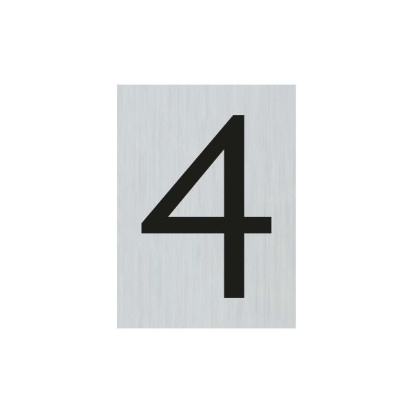 Alulook Nummer 4 - 44x60 mm Selbstadhäsiv.