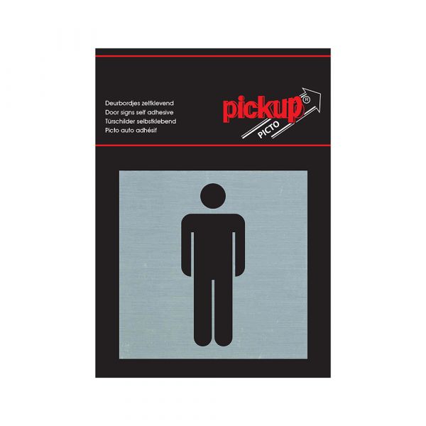 Alulook Herrenplatte - 80x80 mm Selbstadhäsiv.