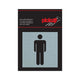Alulook Herrenplatte - 80x80 mm Selbstadhäsiv.