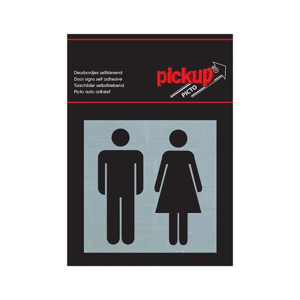 Alulook Ladies Men - 80x80 mm Selbstadhäsiv.