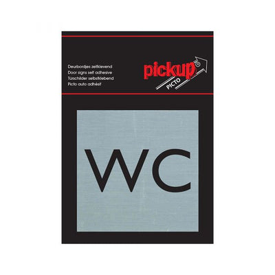 Alulook WC Plate - 80x80 mm Selbstadhäsiv.