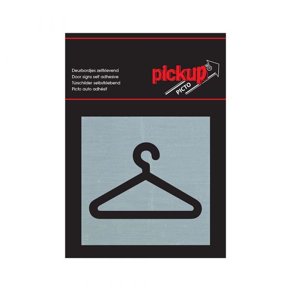 Alulook Garderobe Platte - 80x80 mm Selbstadhäsiv.
