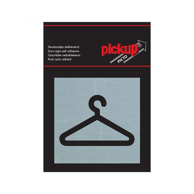 Alulook Garderobe Platte - 80x80 mm Selbstadhäsiv.
