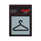 Alulook Garderobe Platte - 80x80 mm Selbstadhäsiv.