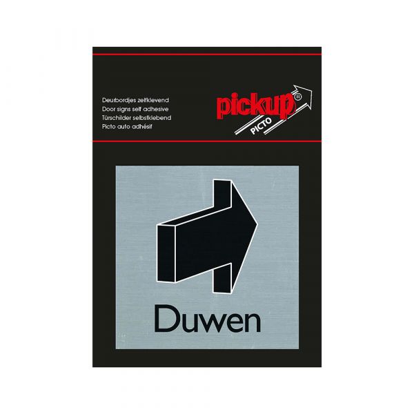 Push Alulook Plate - 80x80 mm Selbstadhäsiv.