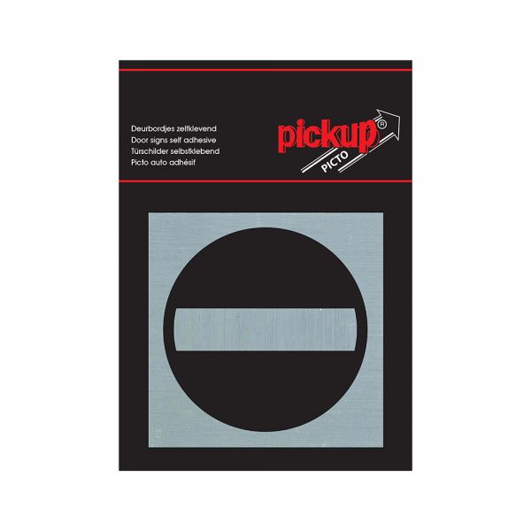 Platte Alulook Verbotener Zugang - 80x80 mm Selbstadhäsiv.