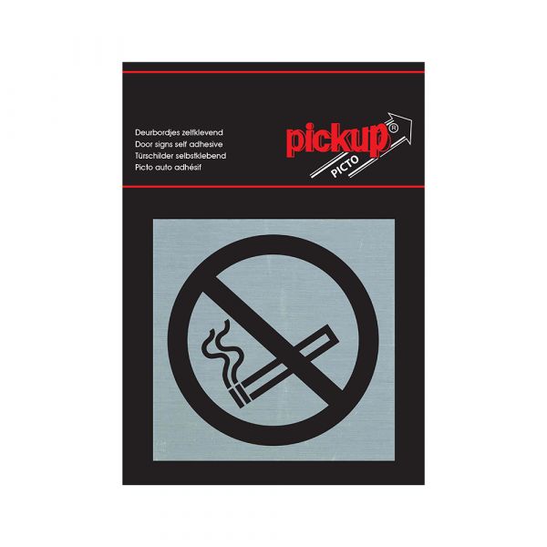 Bord Alulook verboten zu rauchen - 80 x 80 mm Selbstadhäsiv.