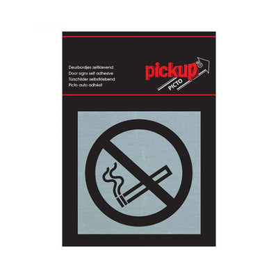 Bord Alulook verboten zu rauchen - 80 x 80 mm Selbstadhäsiv.