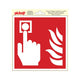 Aufkleber Place Fire Detector - 200x200 mm.