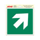 Sticker Escape Road Pfeil geschmückt - 200x200 mm.