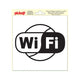Aufkleber WiFi - 200x200 mm.