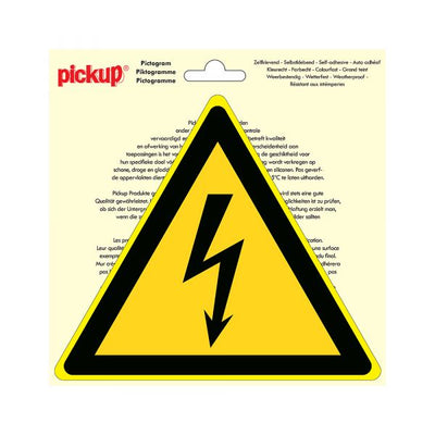 Aufkleber gefährlicher Elektrospannung - 200 mm Dreieck.