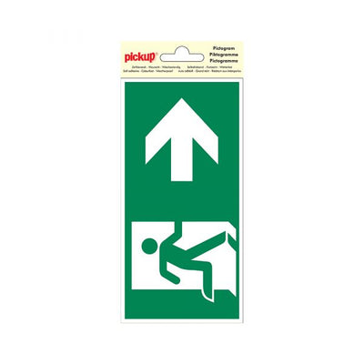 Aufkleber -Notausgang rechts - 100x200 mm.