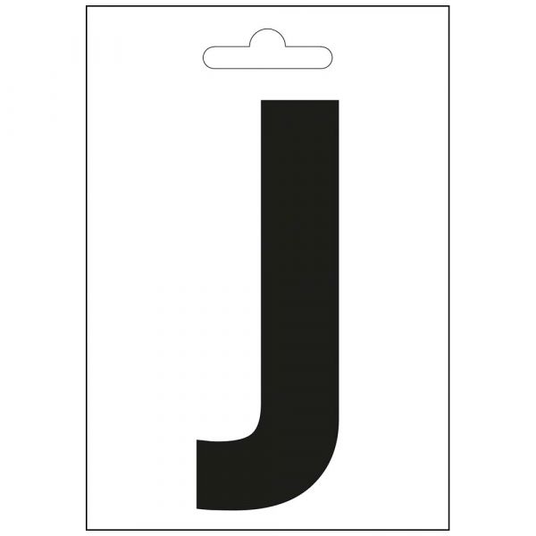 Nautic Letter J Black 100 mm.
