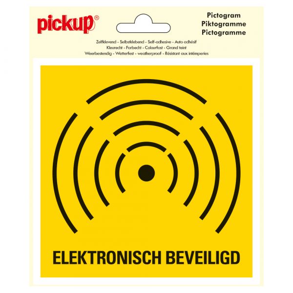 Aufkleber elektronisch gesichert - 150 x 1550 mm.