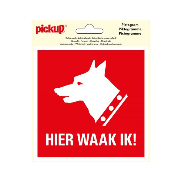Aufkleber hier schaue ich! - 150x150 mm.