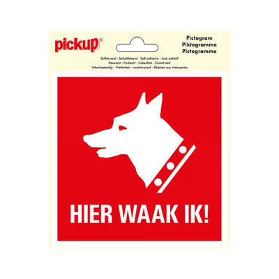 Aufkleber hier schaue ich! - 150x150 mm.