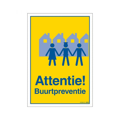 Aufmerksamkeit Viertelprävention - 230x330 mm.