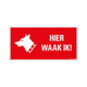 Signiere ich hier! - 150x300 mm.
