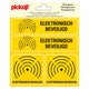 Aufkleber elektronisch gesichert - 150 x 1550 mm 4 Teile.