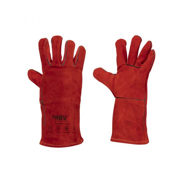 Schweißhandschuhe Rot Profi 36 cm